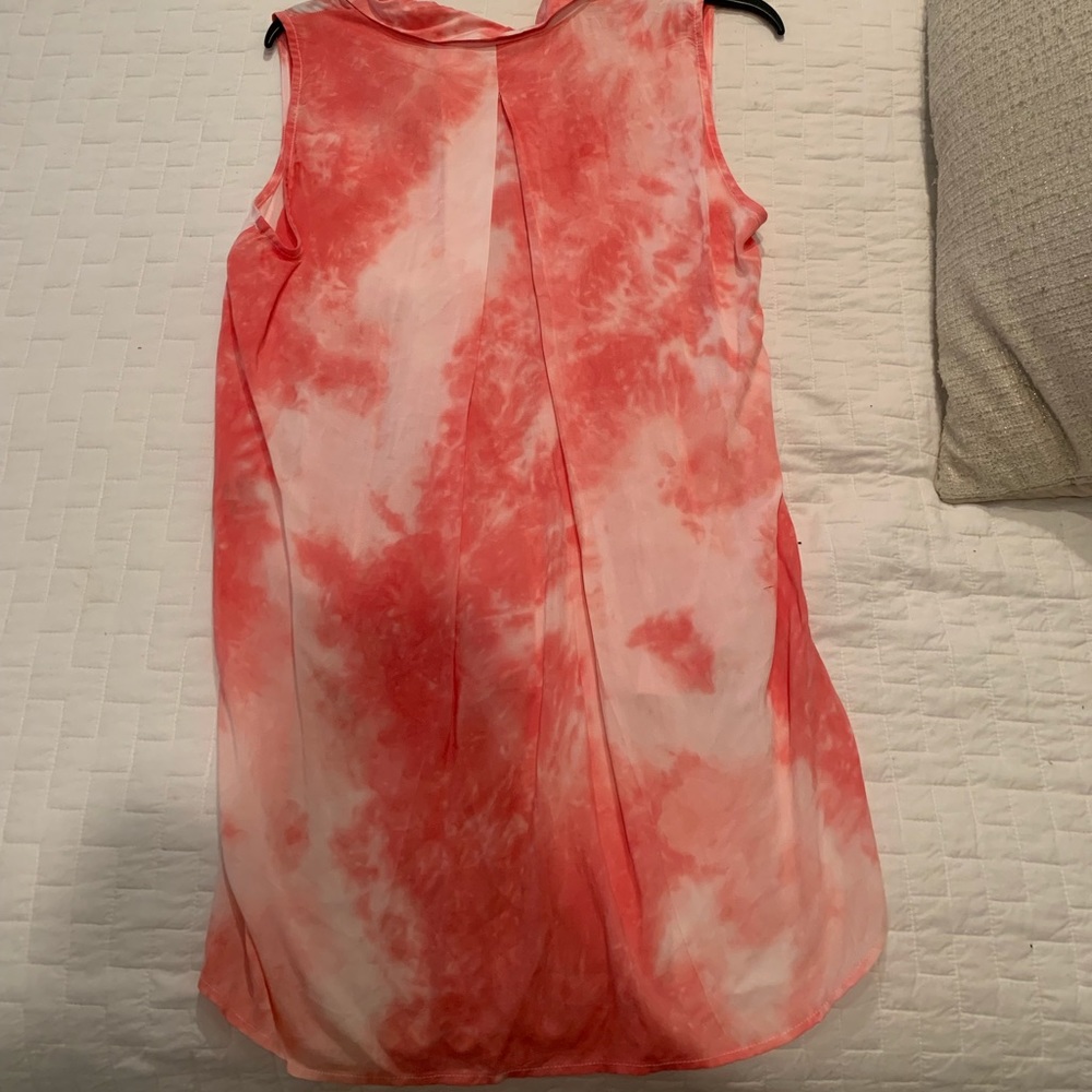velvet heart tie dye tunic top size: small